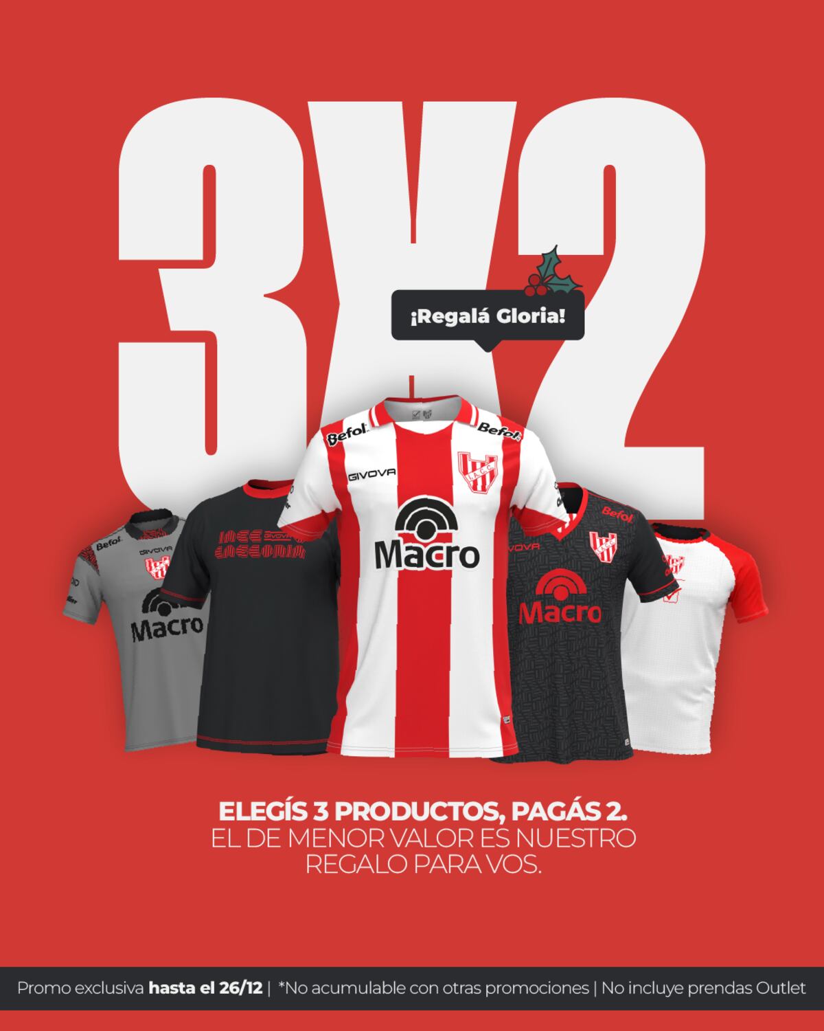 Navidad 2025: Gloria Manía lanza su campaña especial para hinchas. (Gentileza Instituto)