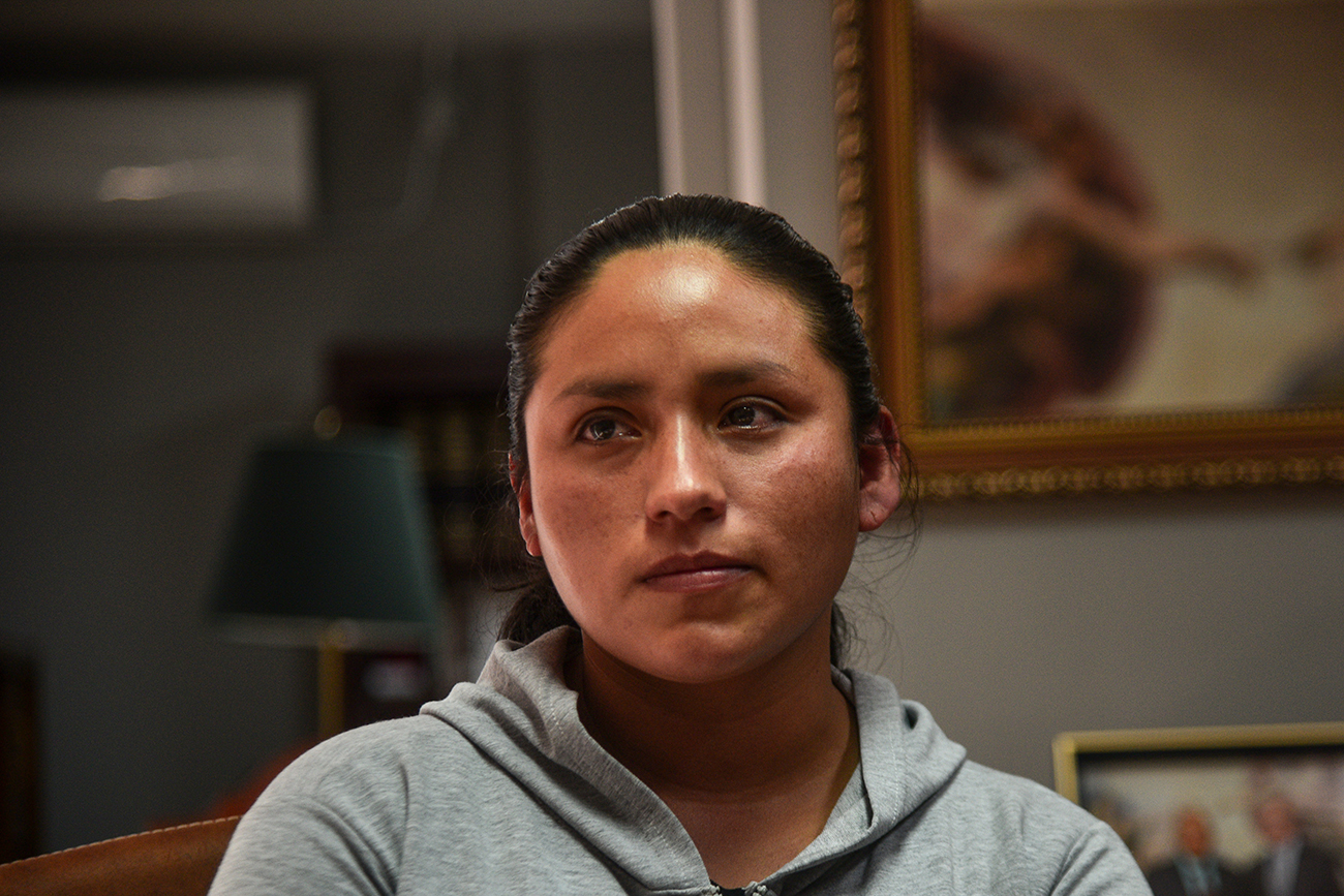 Yoselin, la mamá que perdió a Angeline, el 6 de junio en el Materno Neonatal. (Pedro Castillo / La Voz)