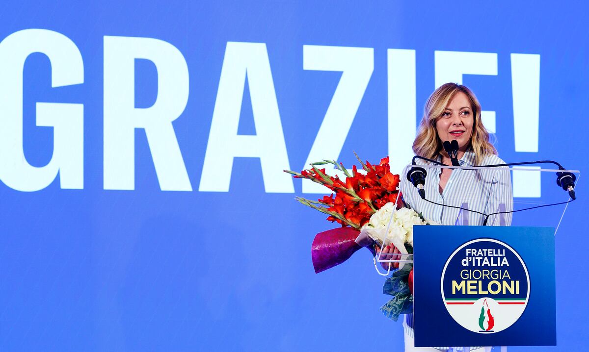 La primera ministra Giorgia Meloni habla sobre los resultados de las elecciones para representantes en el Parlamento Europeo.