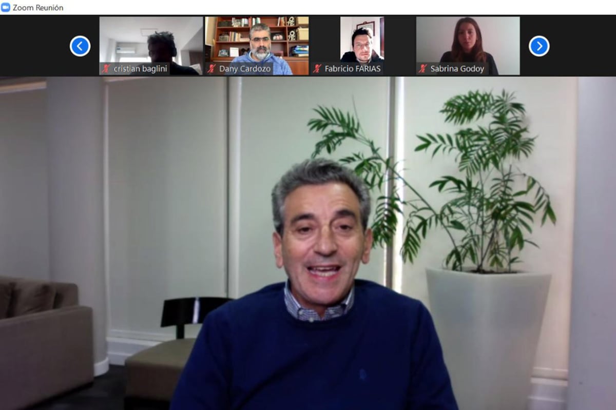 Virtual. Días pasados, Florencio Randazzo brindó una charla para jóvenes peronistas.