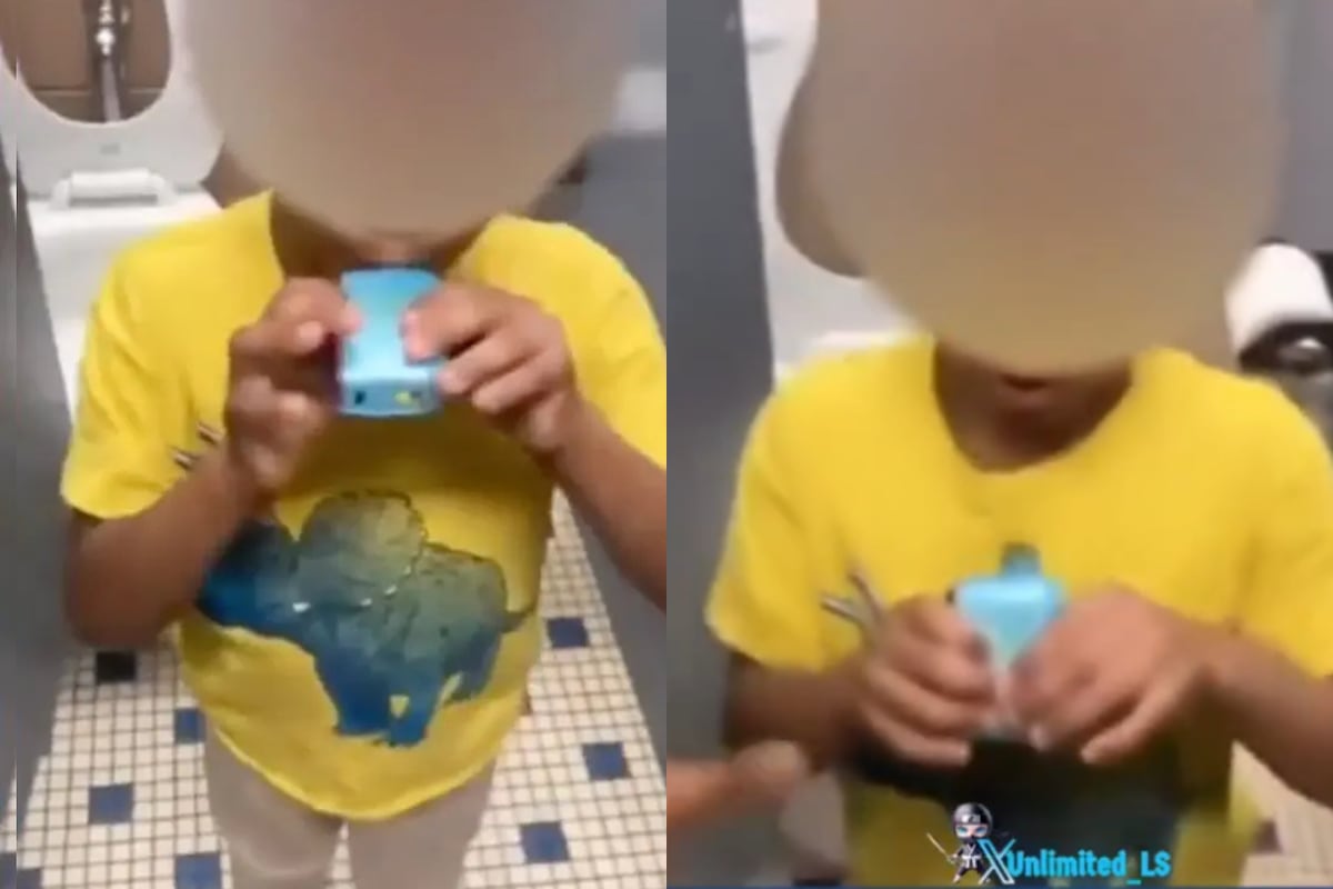 Habrían obligado a un nene de 5 años a vapear en el baño de una escuela pública de Estados Unidos. (X)