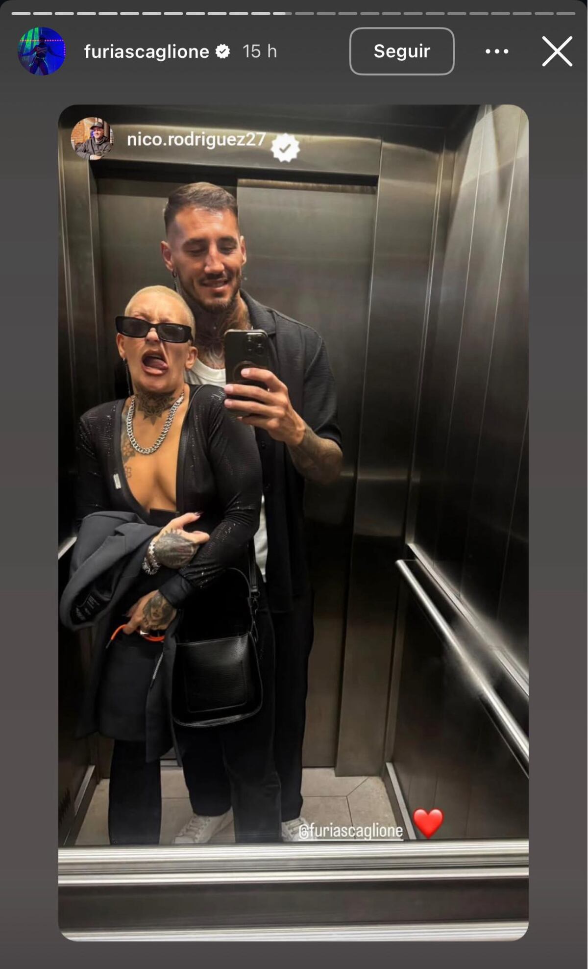 Furia Scaglione blanqueó su romance con Nicolás Rodríguez (Captura de pantalla)