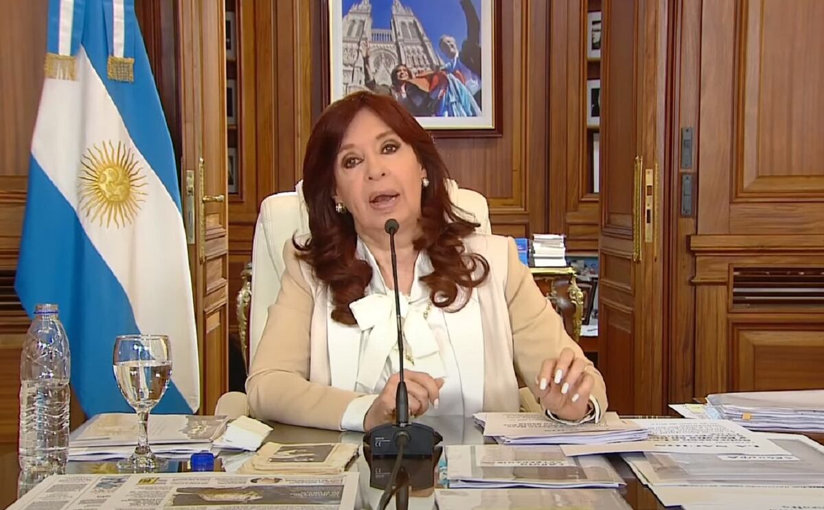 Cristina Kirchner habla contra la Justicia tras el pedido de condena (Captura de video)