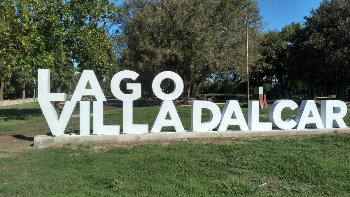 Río Cuarto. Así luce el lago Villa Dálcar (Gentileza).