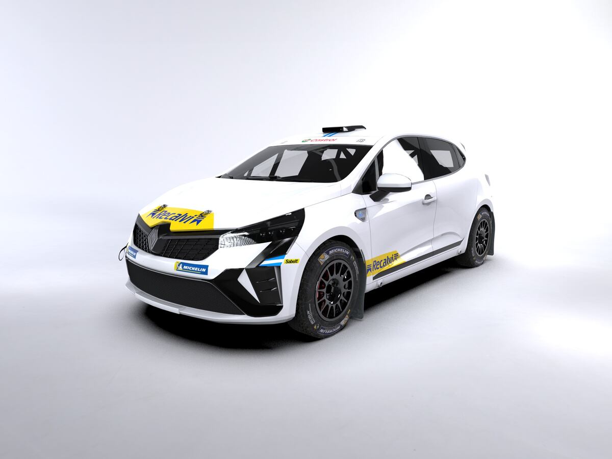 Así es la versión del Renault Clio Rally 5 que conducirá el piloto oriundo de Cruz del Eje en su incursión por el Rally Español. (Prensa Copa Clio Trophy)