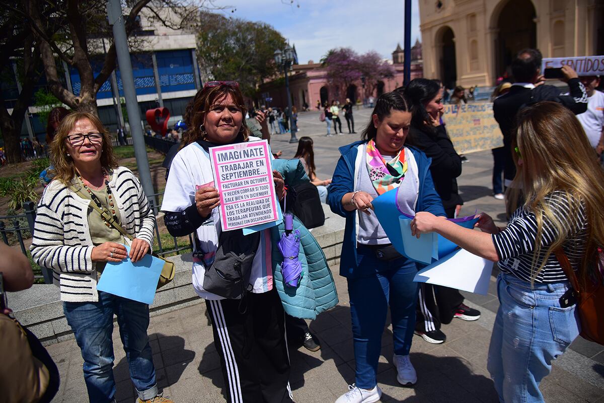 El sector de la discapacidad alerta por la derogación de la ley de emergencia. (Pedro Castillo / La Voz)
