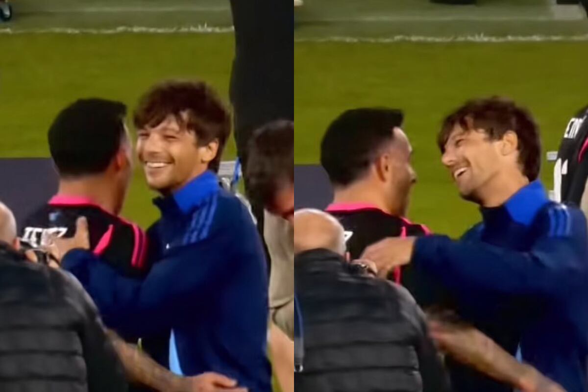 La admiración de Louis Tomlinson con Carlos Tevez. (Captura)