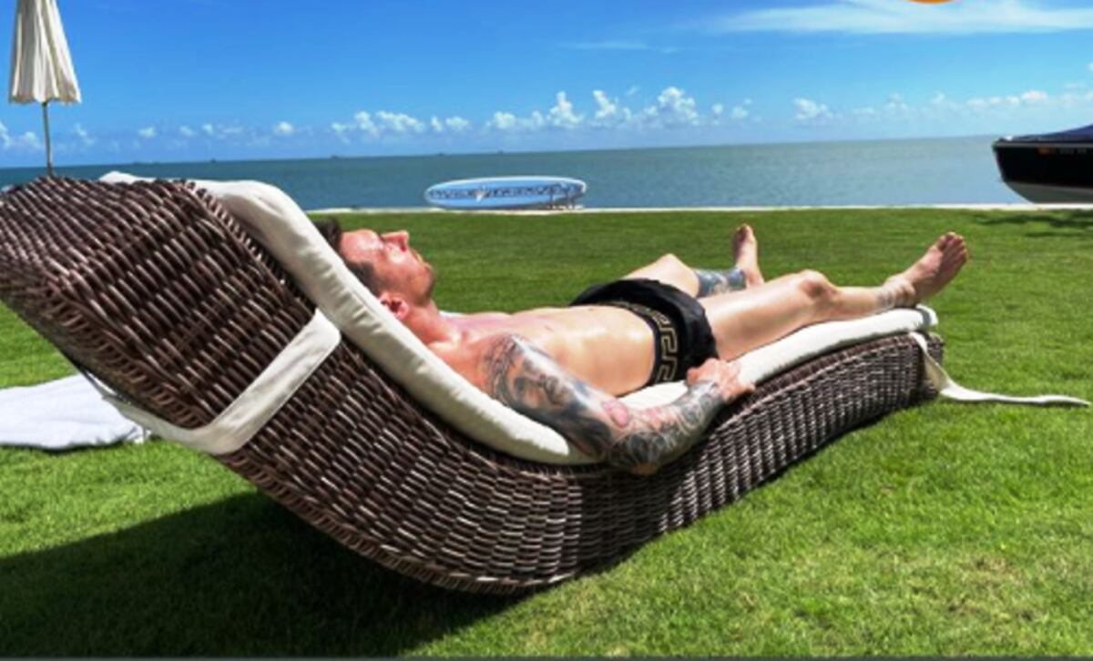 Messi descansa en Miami