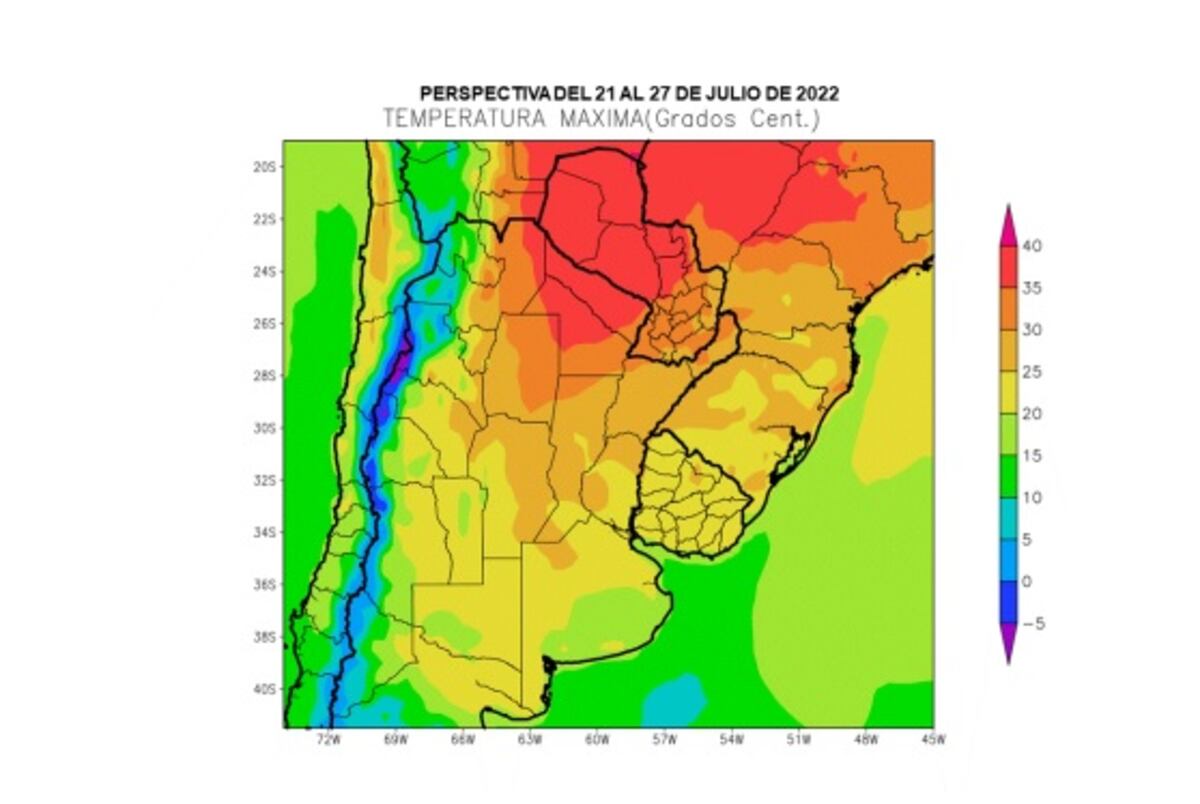 Mapa de temperaturas