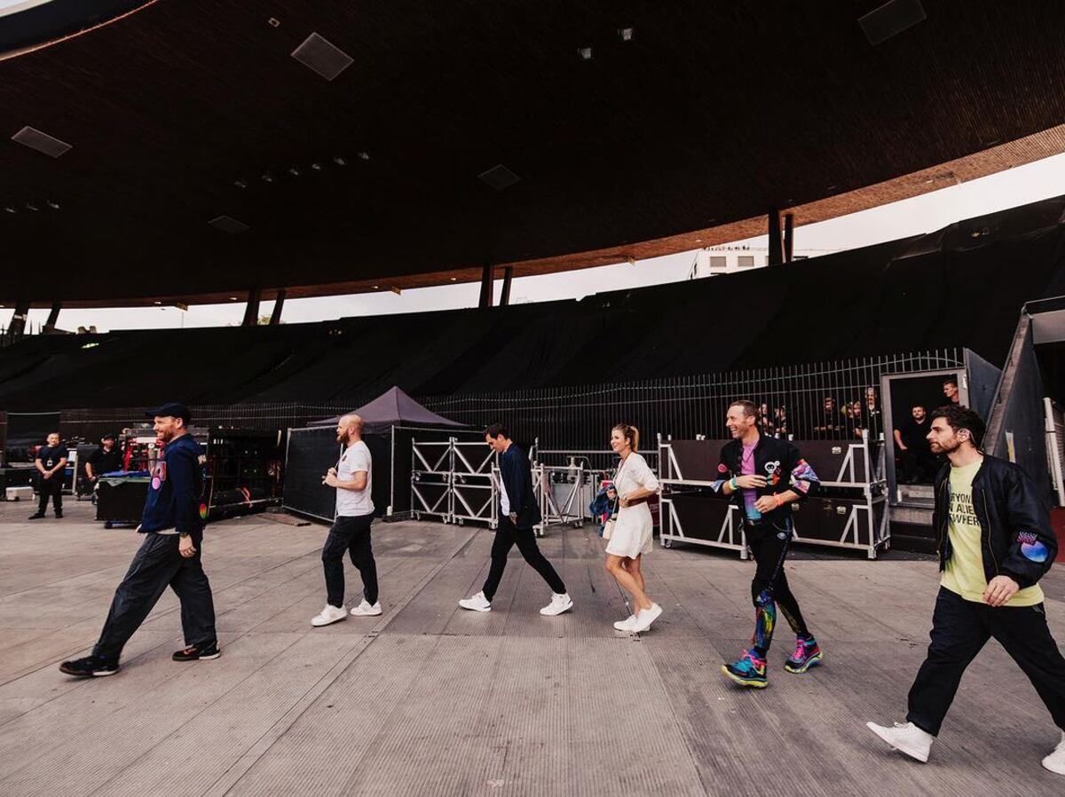 Roger Federer, feliz de haber participado del show de Coldplay en Zúrich. (Instagram @rogerfederer)