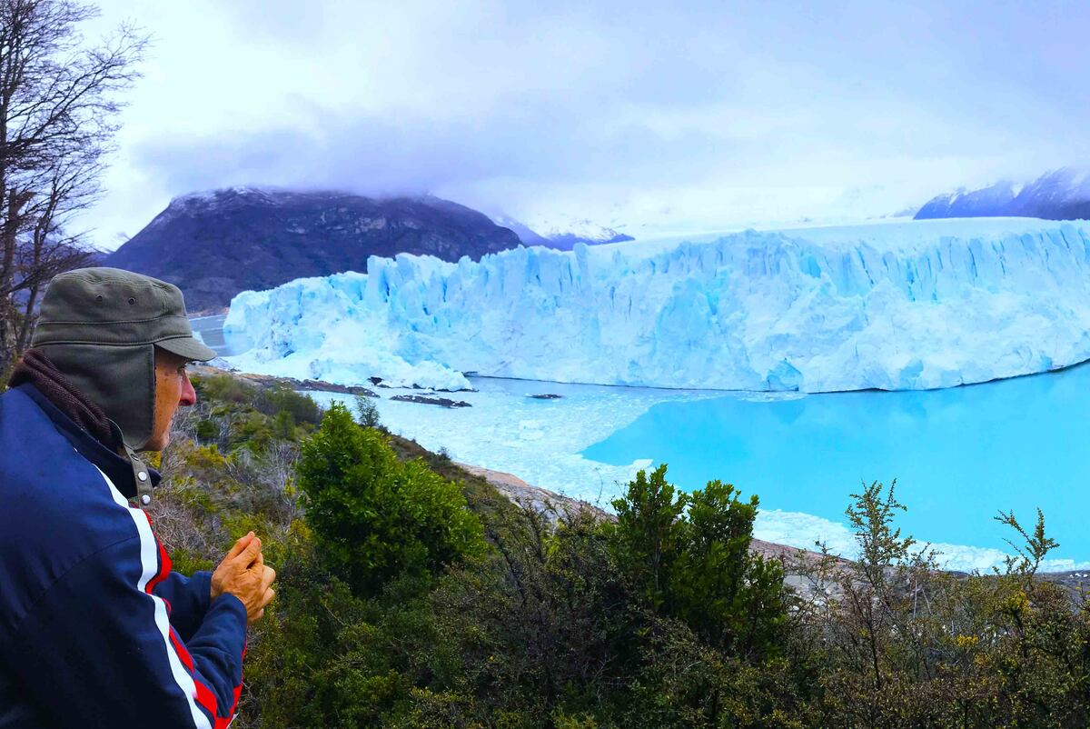 El glaciar Perito Moreno desde las pasarelas. (Foto: Gastón Sabena)