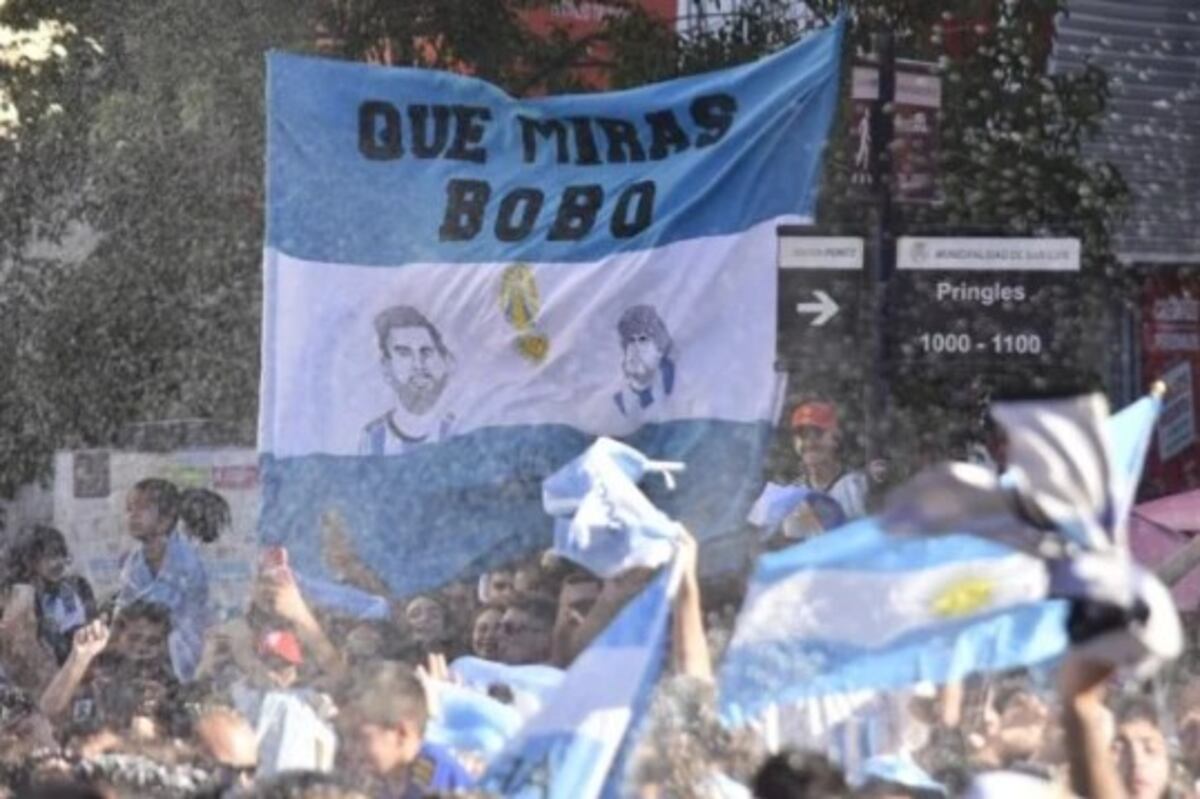 Los festejos por la Selección Argentina en la final del Mundial Qatar 2022.