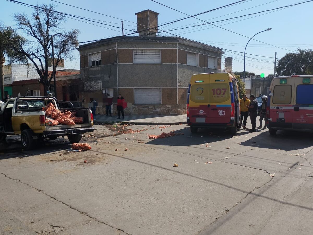 Fuerte choque en Córdoba dejó varios heridos. (Gentileza)