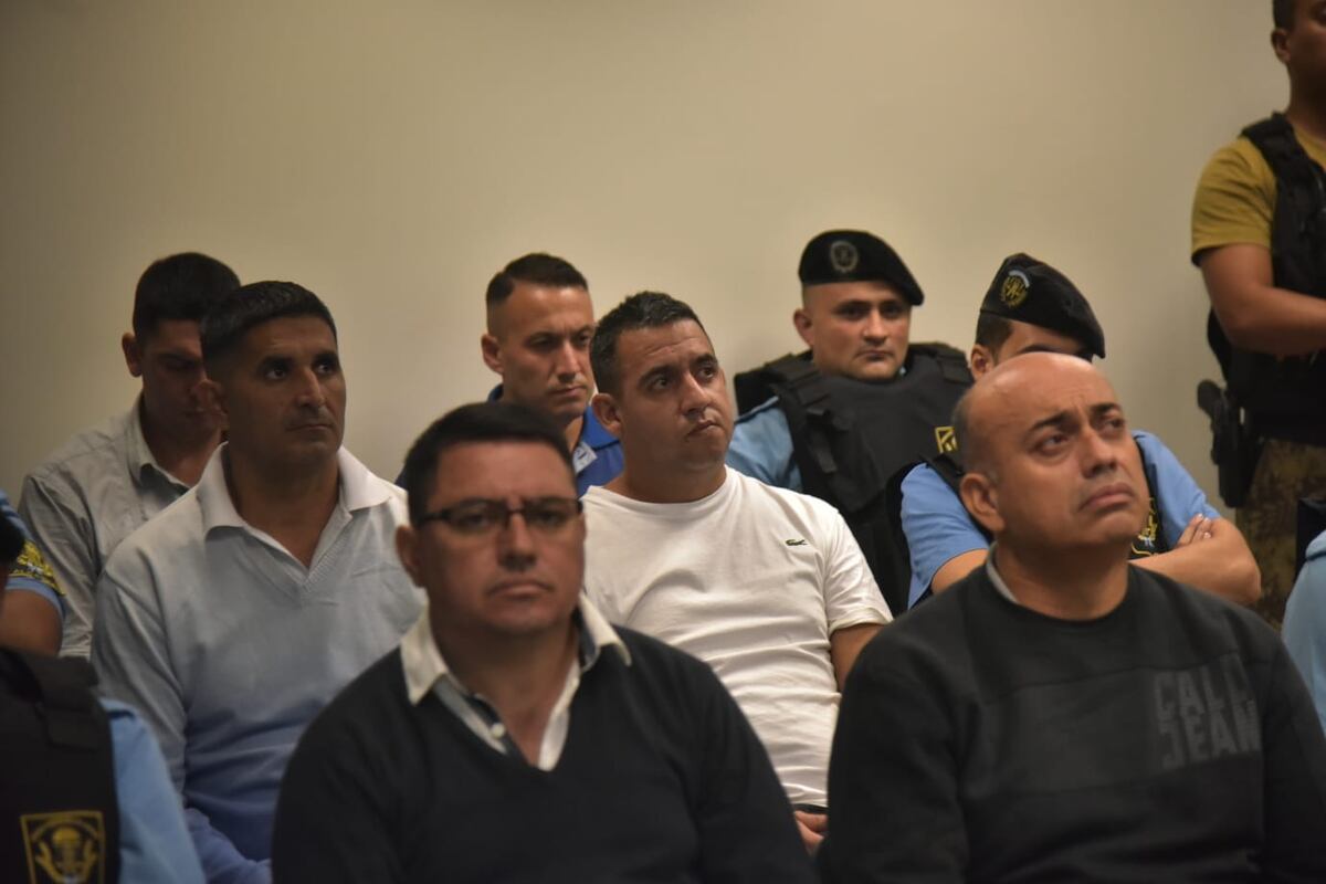 Momentos de la lectura de la sentencia por el crimen de Valentino Blas Correas. (Facundo Luque / La Voz)