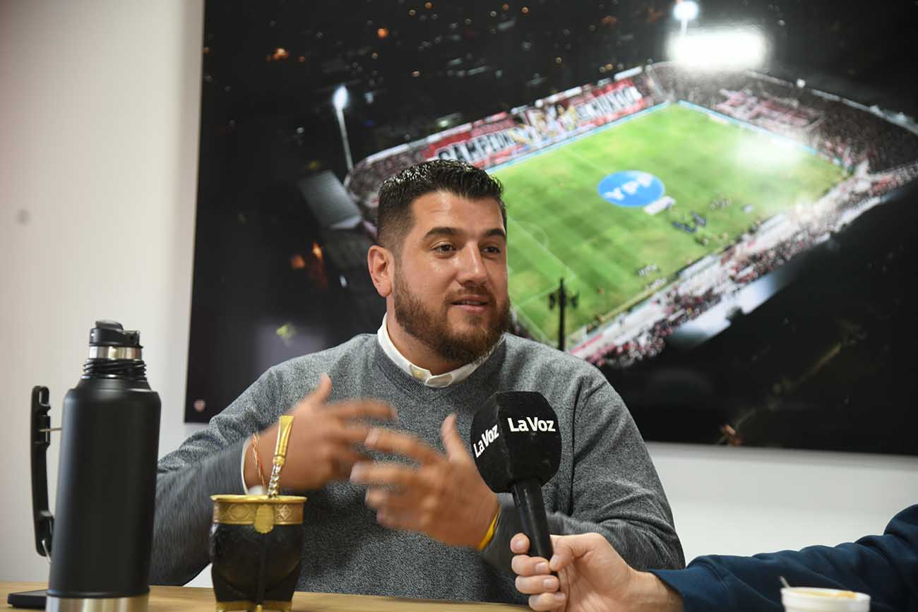 Podcast Instituto, Juan Manuel Cavagliatto, presidente de Instituto, cancha de instituto ( Ramir Pereyra /La Voz)