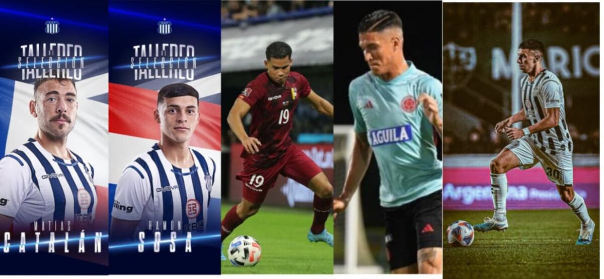 Catalán, Sosa, Navarro, Portilla y Ortegoza. Se viene la fecha Fifa encima de Copa Argentina. Talleres quiere tener a sus seleccionados.