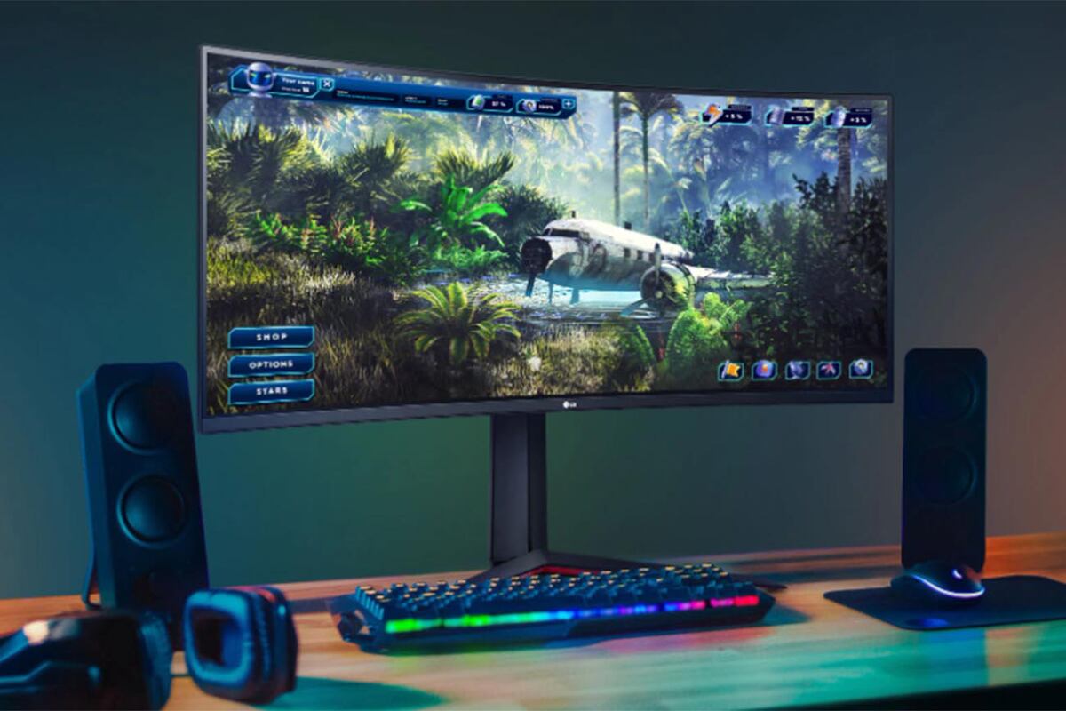 El flamante modelo UltraGear de 34 pulgadas.