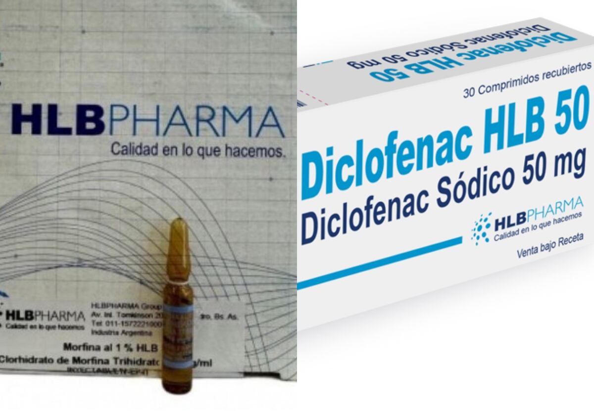 La Anmat ordenó el retiro inmediato de lotes de diclofenac y morfina por contaminación cruzada, instando a la población a no usarlos.