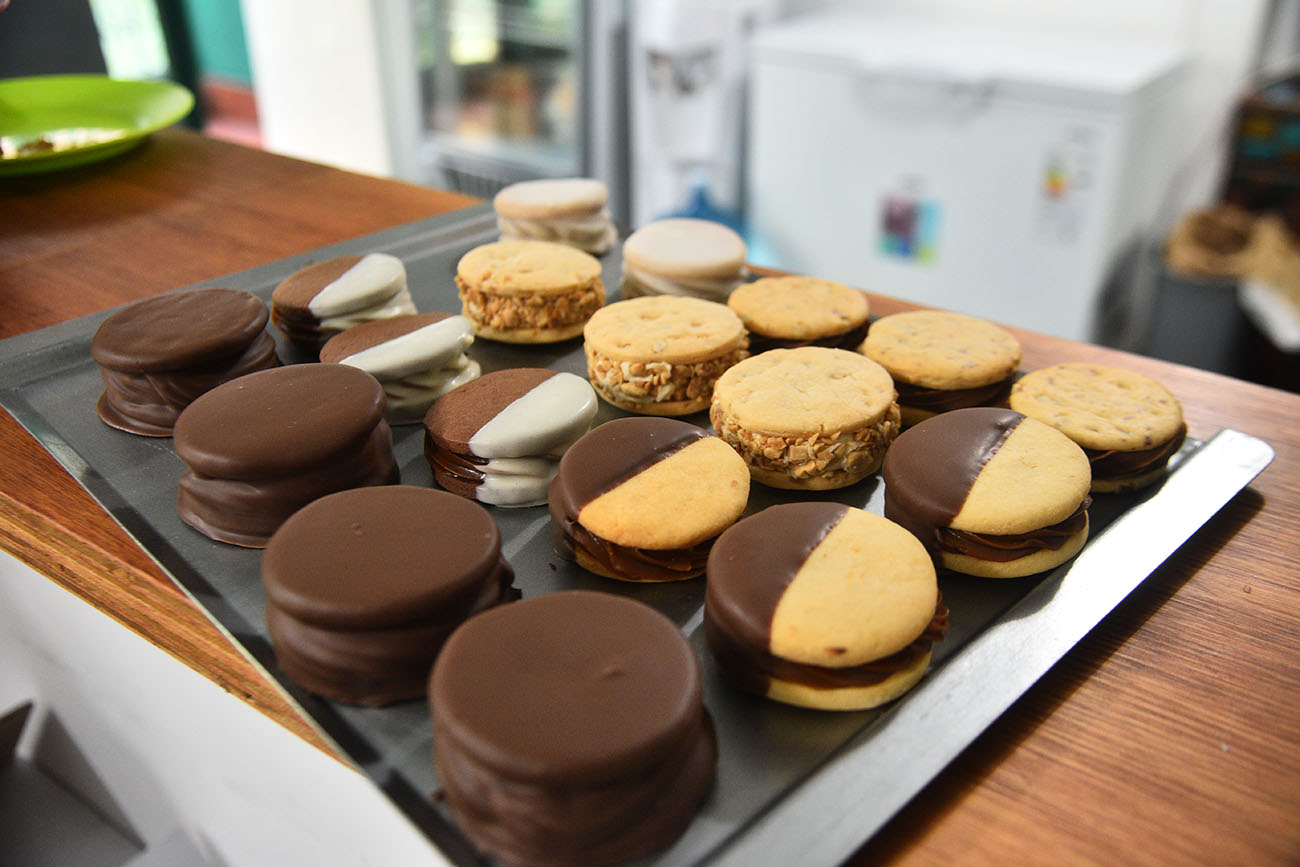 Las variedades de los alfajores de Masamano. Foto: (Pedro Castillo / La Voz)