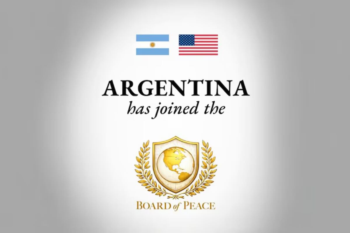 Donald Trump lanzó el “Consejo de Paz” con Argentina como miembro fundador. (Gentileza)