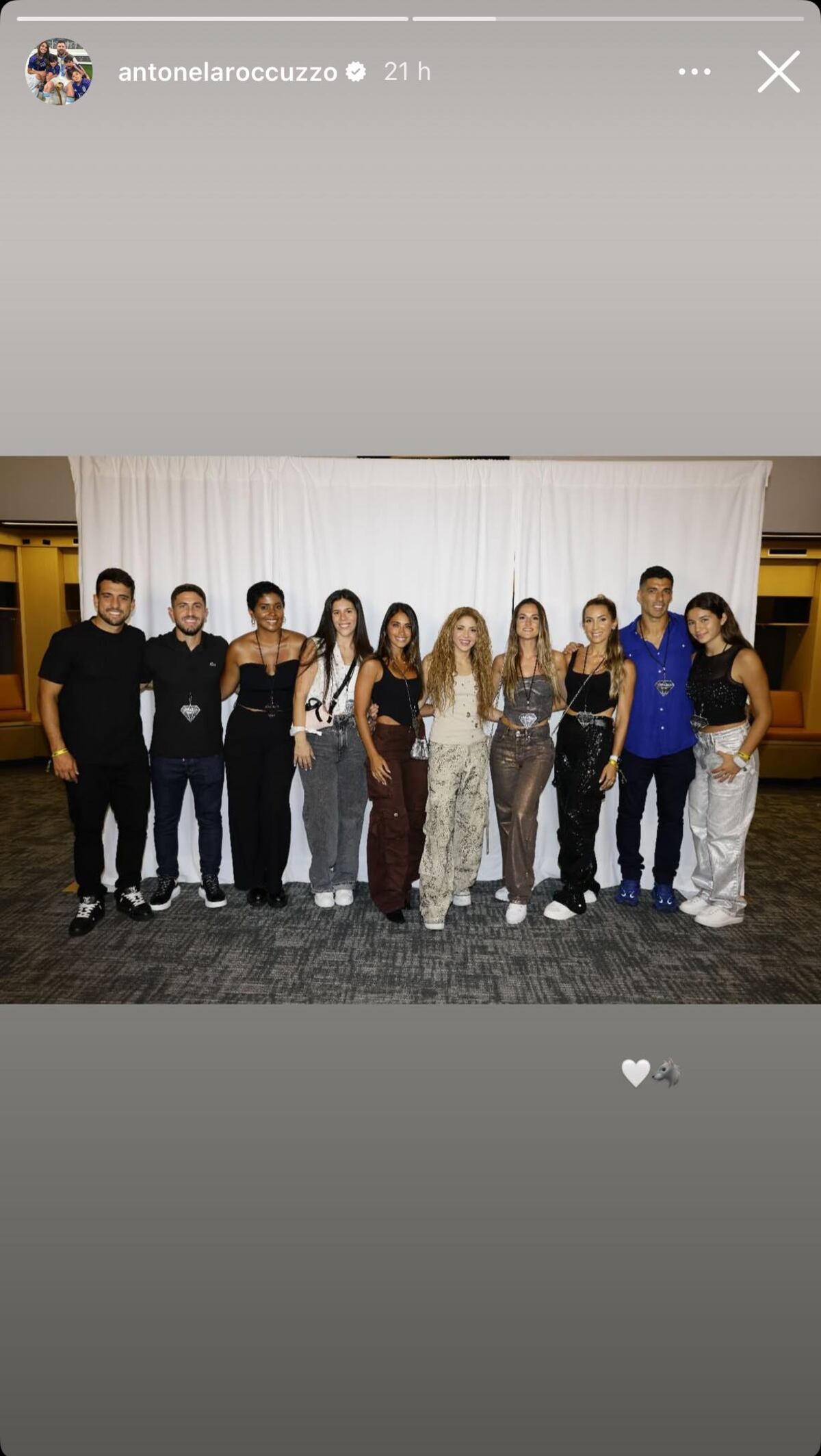 Antonela Roccuzzo y Shakira, juntas en Miami (Instagram de Antonela Roccuzzo)