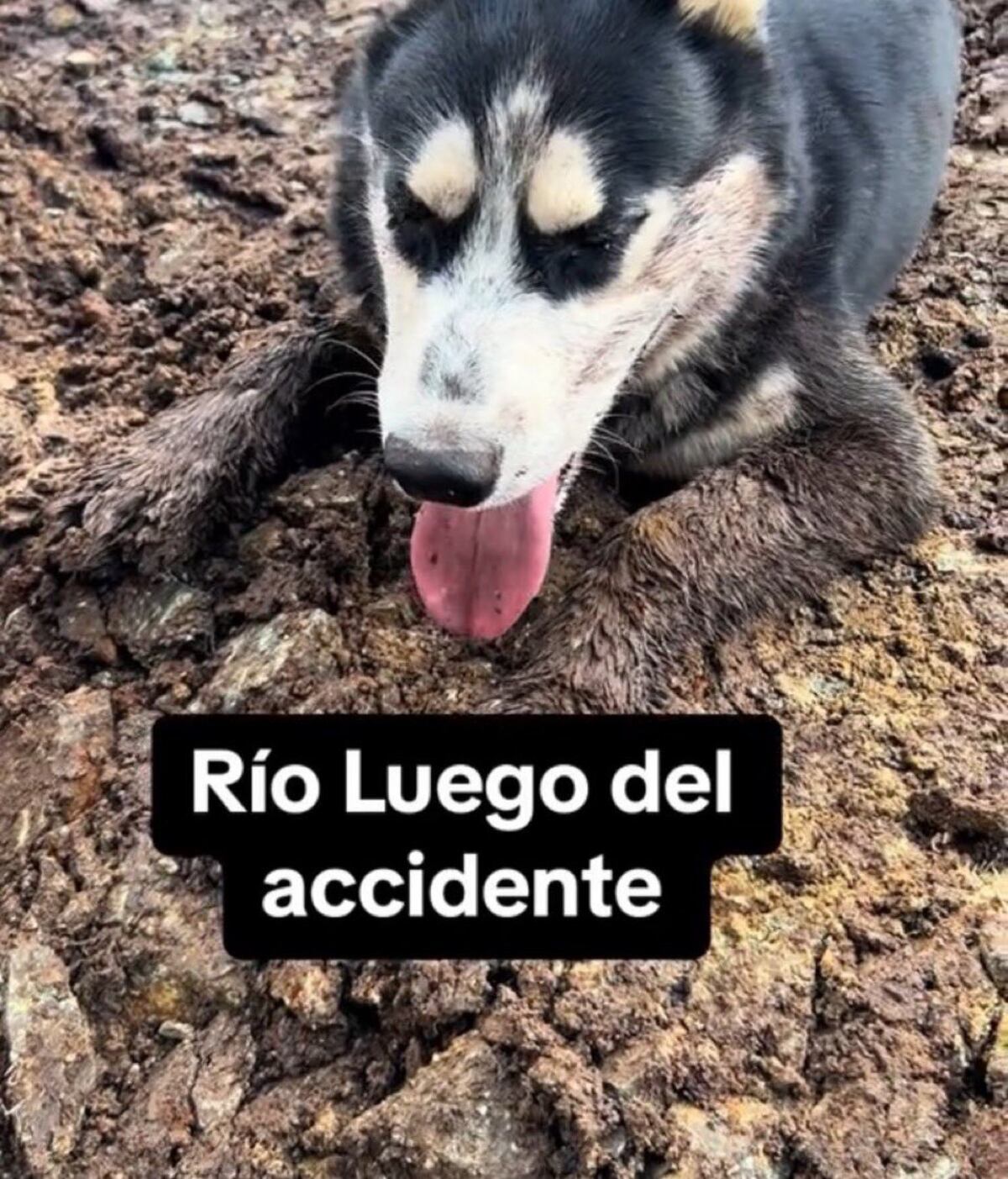 Río tras el accidente.