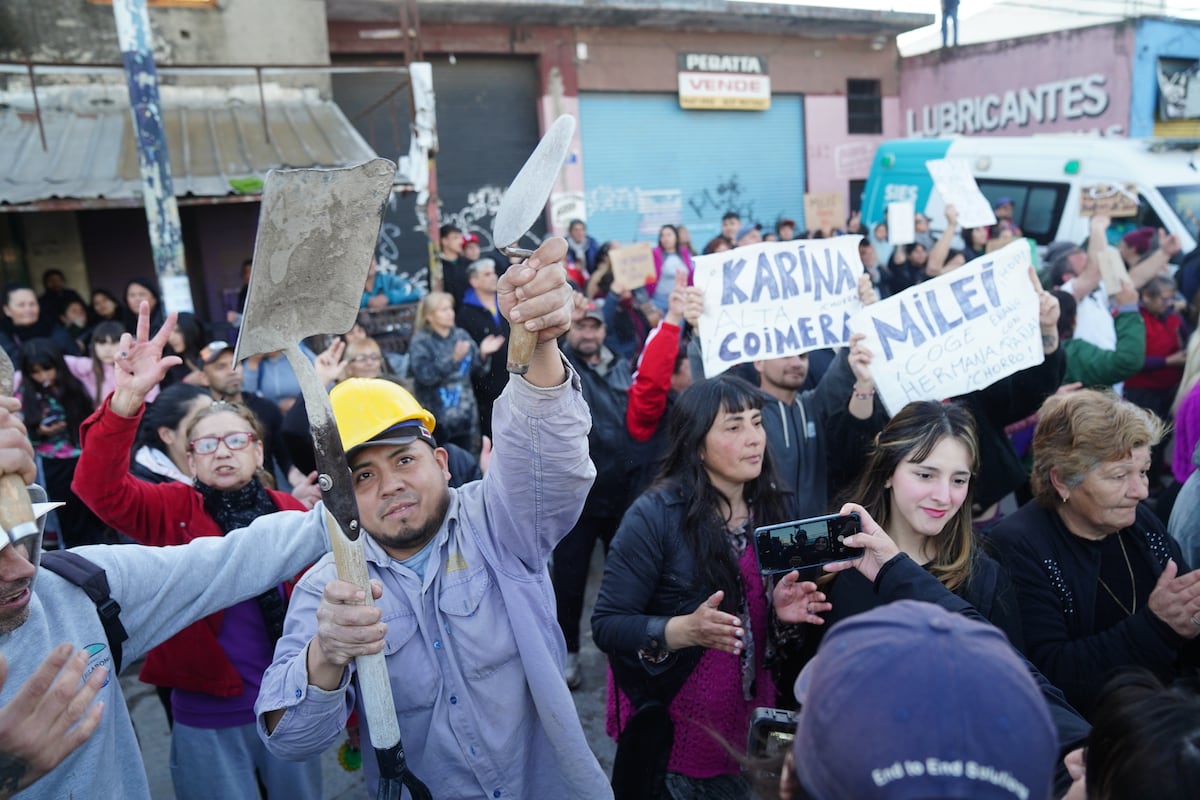 Moreno. El cierre de campaña de La Libertad Avanza con la participación de Javier Milei. (Gentileza Clarín)