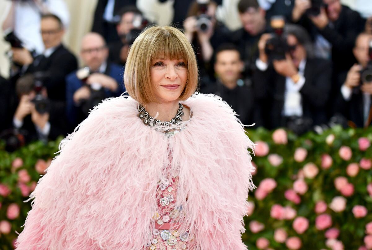 ARCHIVO - La editora de Vogue, Anna Wintour, asiste a la gala benéfica del Instituto del Vestido del Museo Metropolitano de Arte para celebrar la inauguración de la exposición "Camp: Notes on Fashion" el 6 de mayo de 2019 en Nueva York. (Foto Charles Sykes/Invision/AP, archivo)