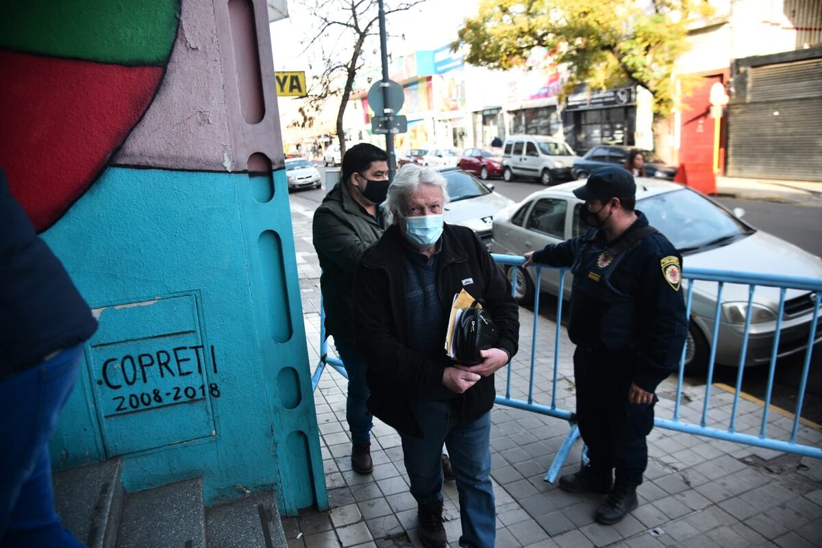 Audiencia en Trabajo por el conflicto del Suoem: frente a frente Rubén Daniele y Miguel Siciliano. (Pedro Castillo/La Voz)