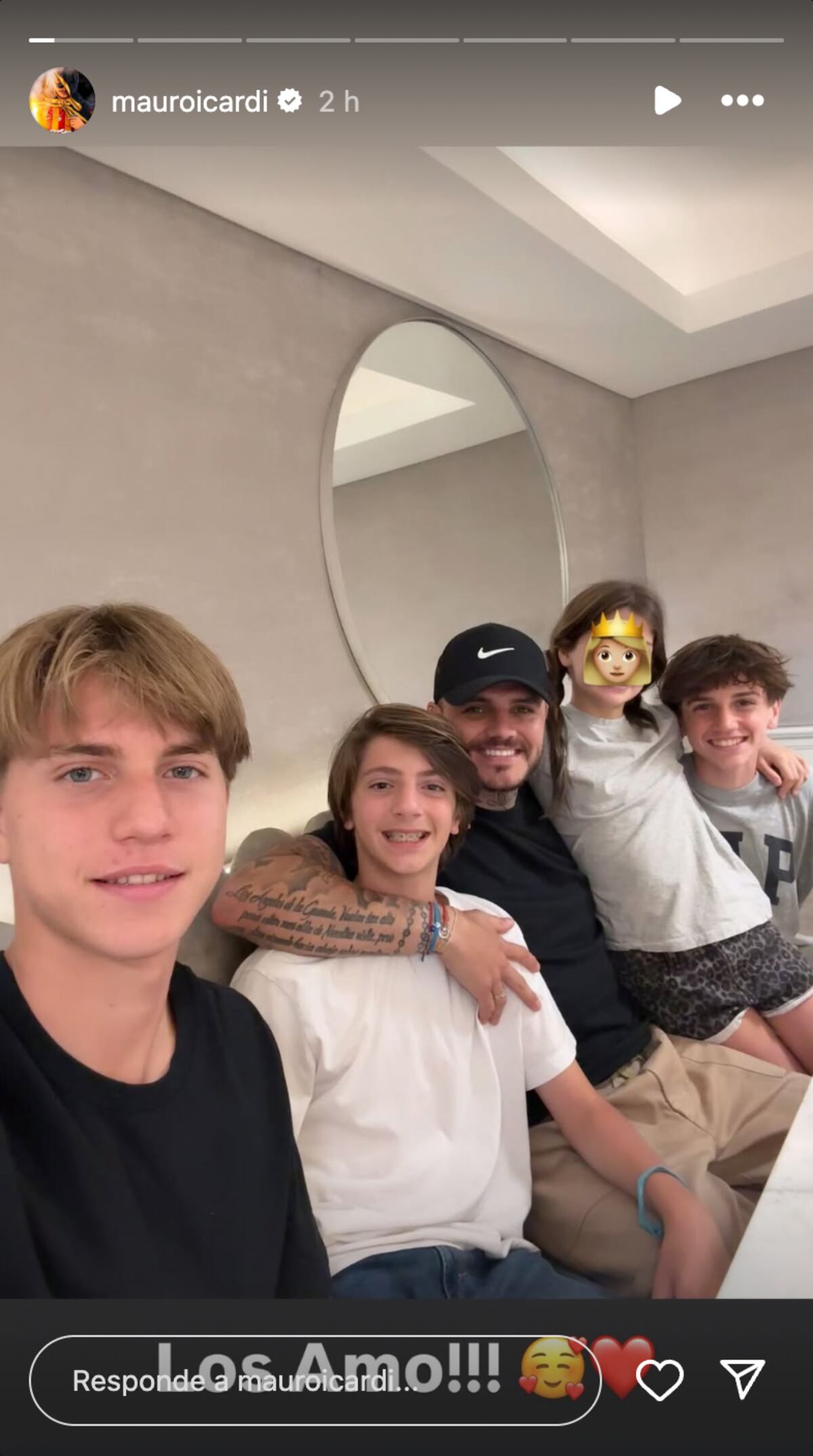 La historia con la que Mauro Icardi comenzó su extensa respuesta a Wanda Nara (Foto: captura de pantalla)