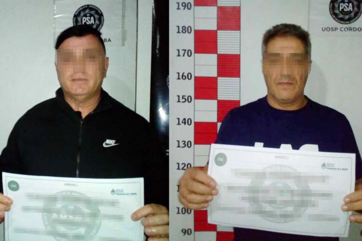 Detenidos. Mauricio Saillén y Pascual Catrambone, cuando fueron detenidos en 2019. (PSA/Archivo)