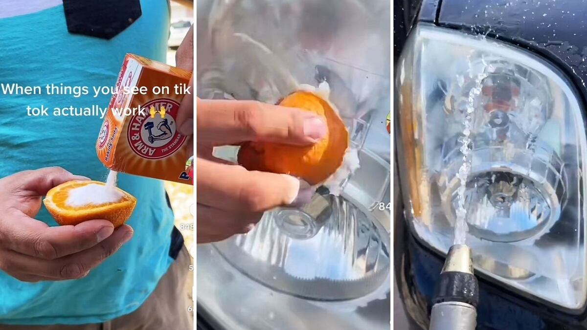 Podés limpiar tu auto con solo dos ingredientes: naranja y bicarbonato.