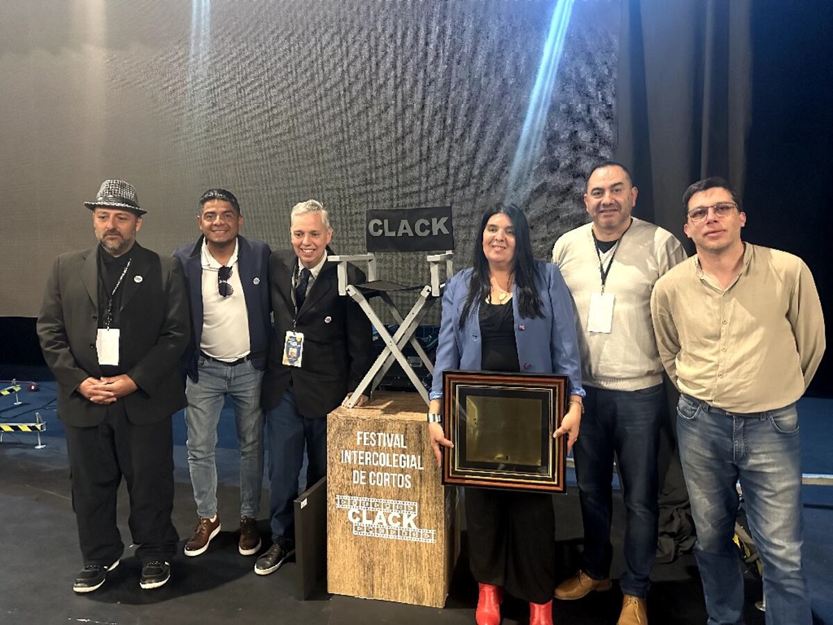 Álvaro Monge, en el festival Clack, de cine escolar, que organiza en Jesús María (Gentileza)