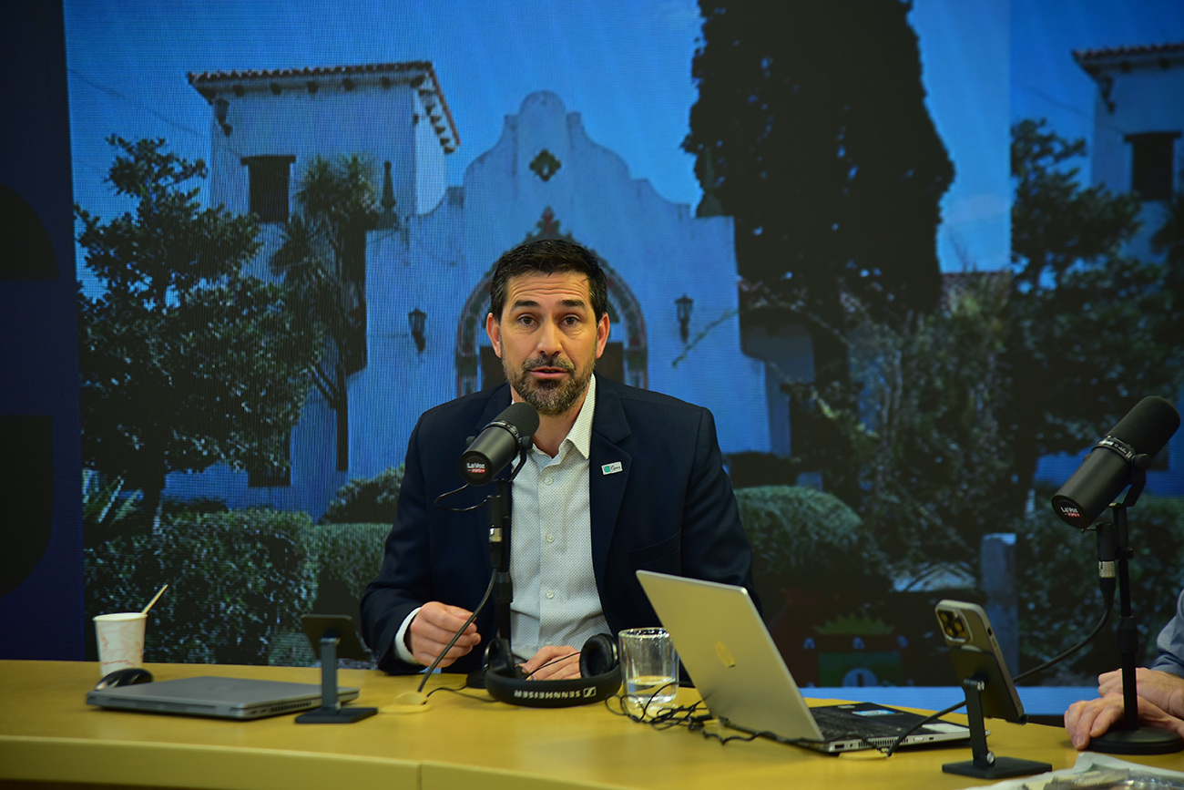 Fernando Rambaldi, intendente de La Calera, en La Voz en vivo. (Pedro Castillo / La Voz)