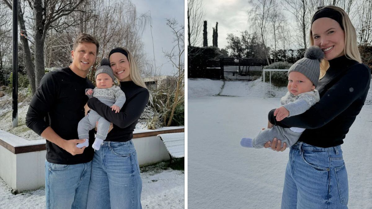Eva Bargiela y Gianluca Simeone disfrutan de unas vacaciones familiares en España.