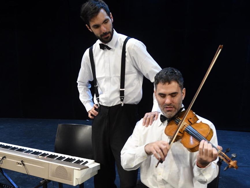 Jeremías Sánchez y Fernando Fabre Oria de La Nerd Orchestra. Ramiro Pereyra /LaVoz