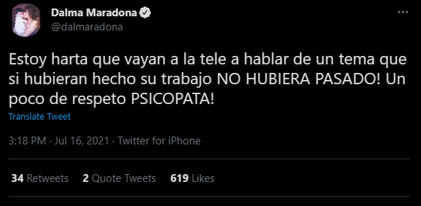 Tercer tuit de Dalma