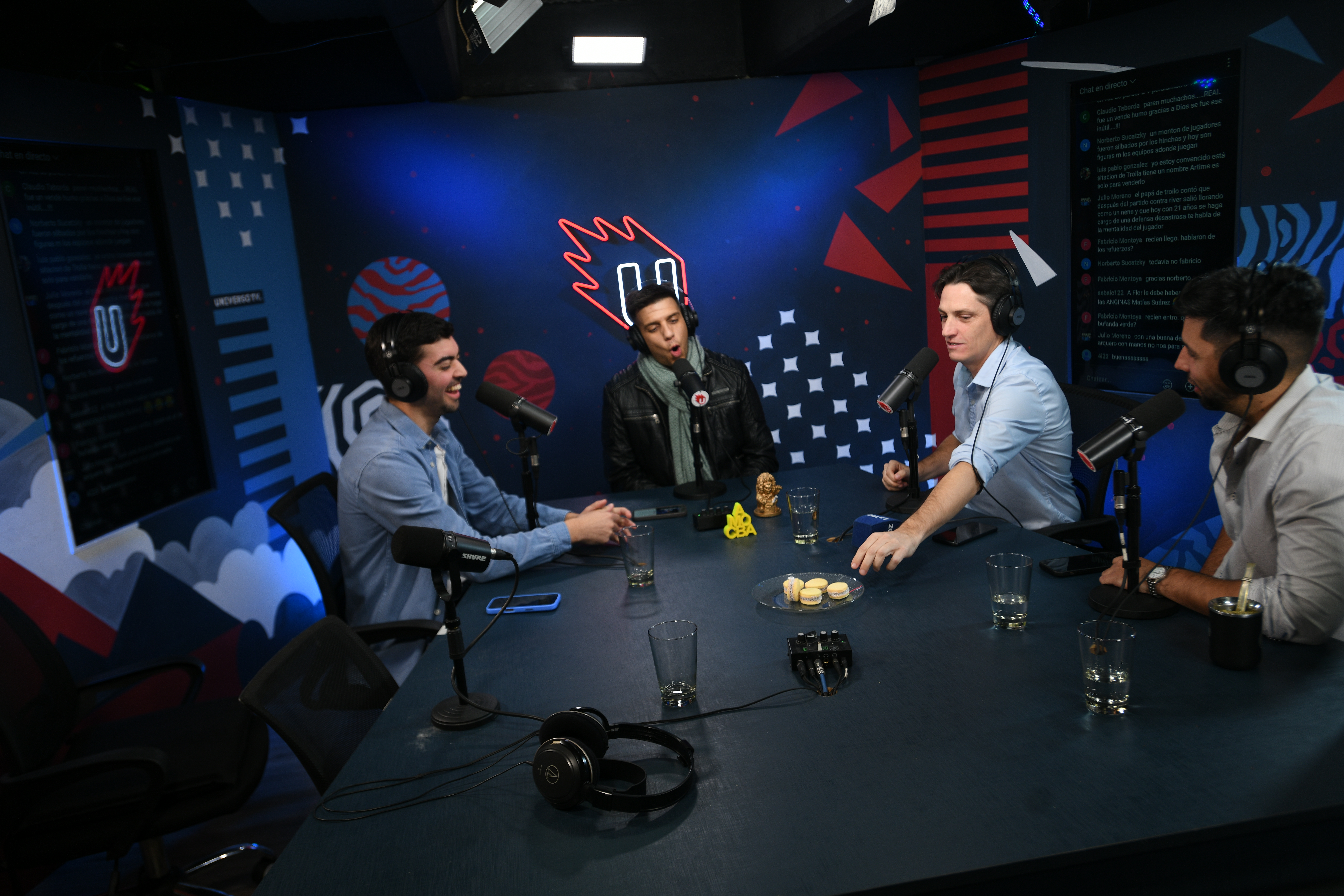 Mundo Pirata, el pódcast de Belgrano, hecho en Universo TV, donde se desarrolla el programa Hablemos de Belgrano. Conductores Exe Benegas, Juan Pablo Benegas y Santiago Nihuol. (Javier Ferreyra / La Voz)