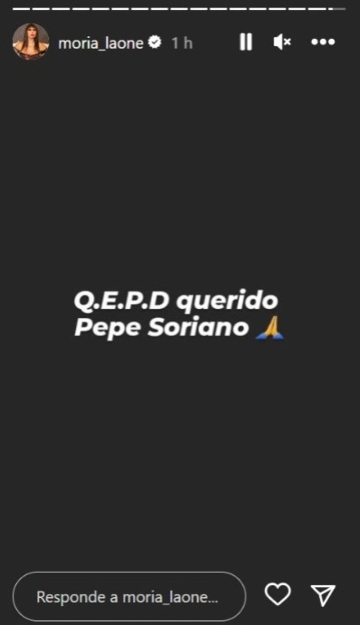 Despedidas a Pepe Soriano en las redes.