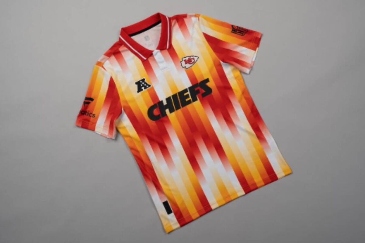 Las camisetas de los equipos de la NFL como si fueran de fútbol (Fanatics)