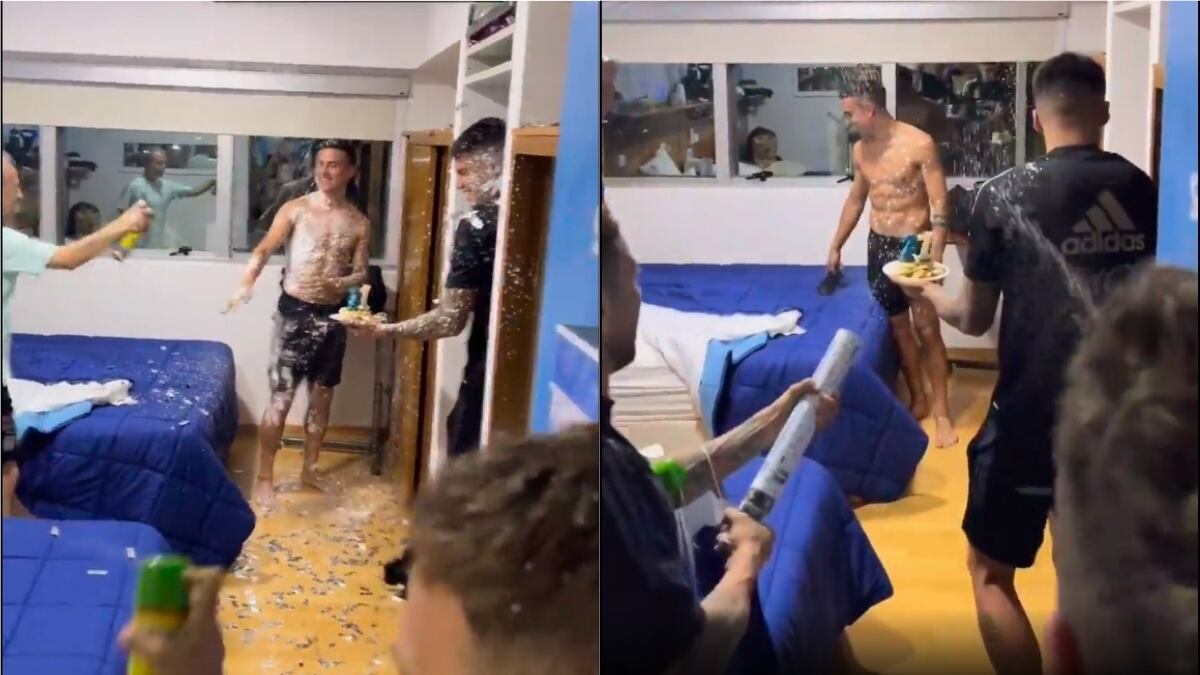 La Joya fue sorprendido por varios jugadores de la Selección Argentina en su cumpleaños.