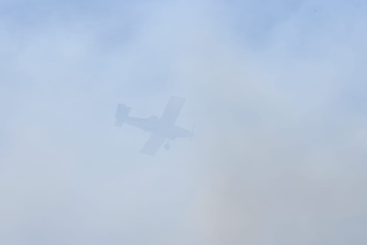 Incendio en Huerta Grande. (La Voz)