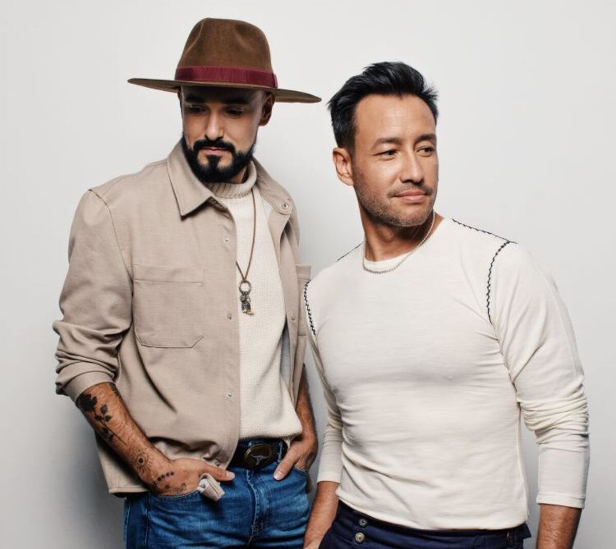 Abel Pintos y Luciano Pereyra. Dos de los presentes en el festival.