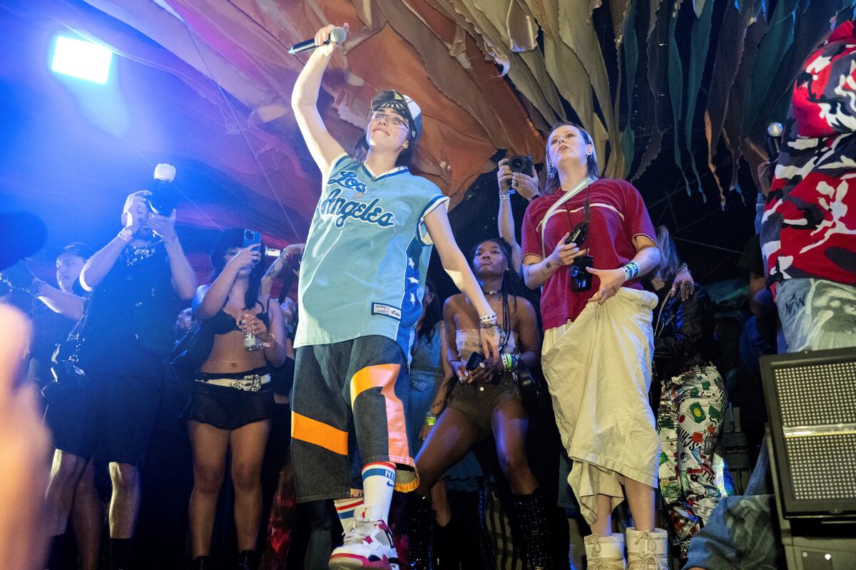 Billie Eilish tuvo apariciones estelares en el Coachella 2024. (AP)