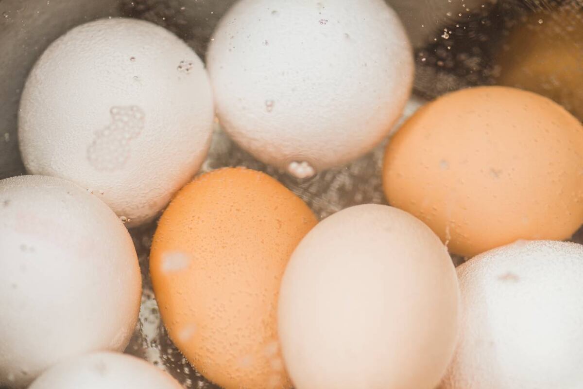 Por qué los expertos recomiendan agregar vinagre al agua al hervir los huevos. (Freepik)