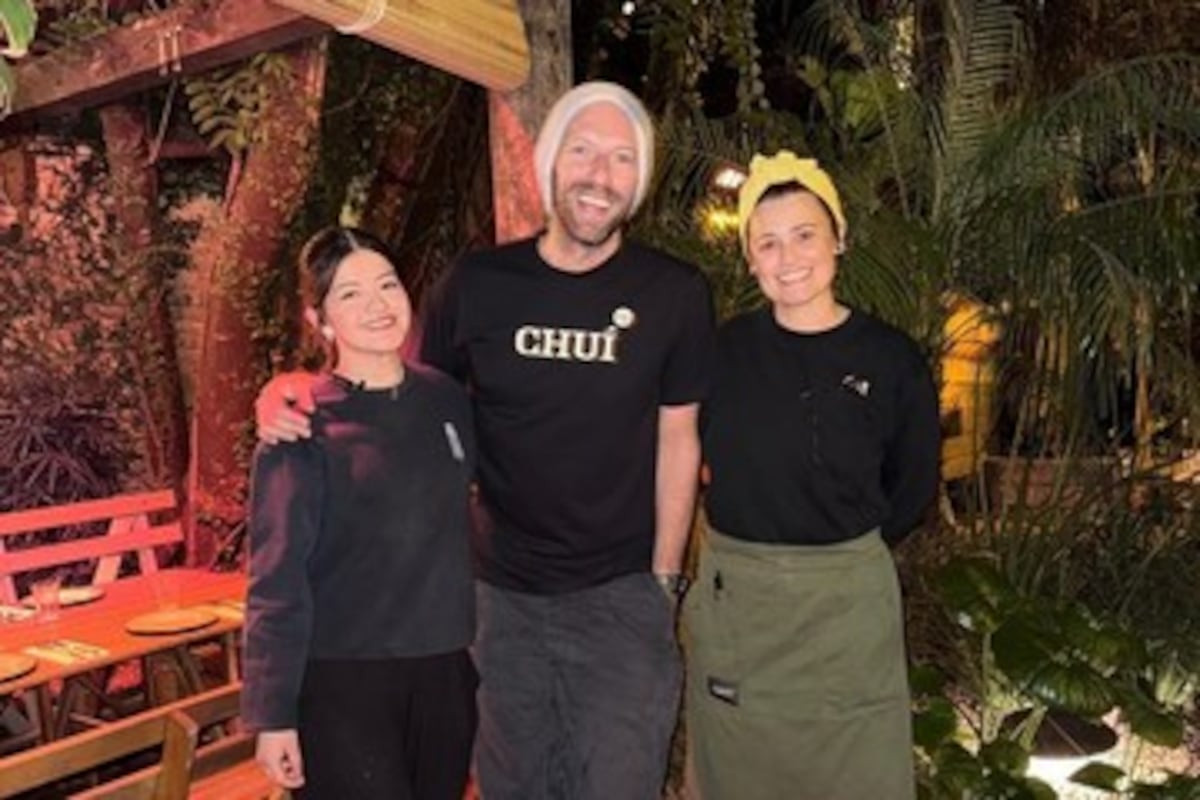Chris Martin fue a cenar en Chuí, un restaurante porteño recomendado por la Guía Michelín.