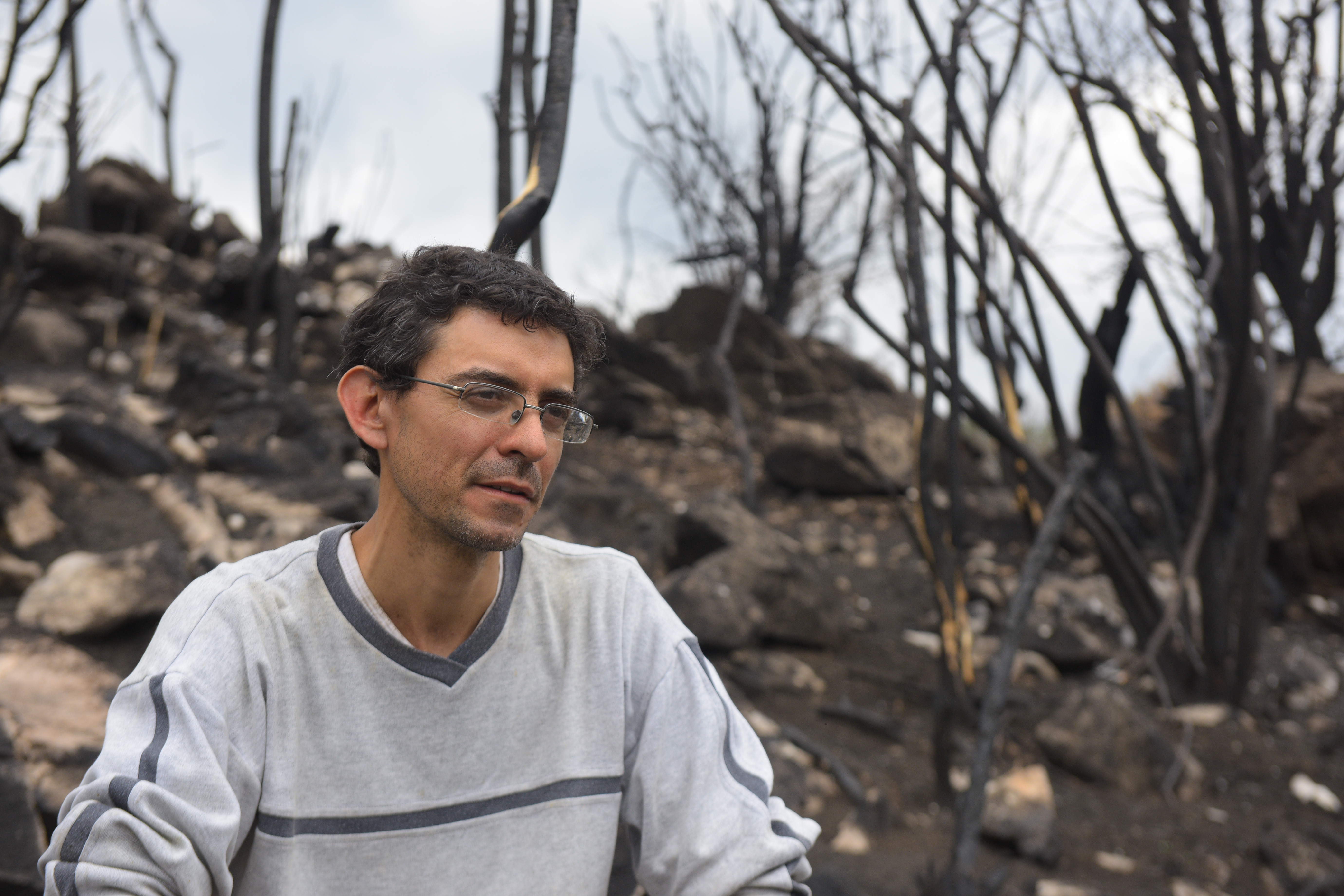 Luciano reflexiona sobre las causas de los incendios en San Esteban y Capilla del Monte. (José Gabriel Hernández / La Voz)