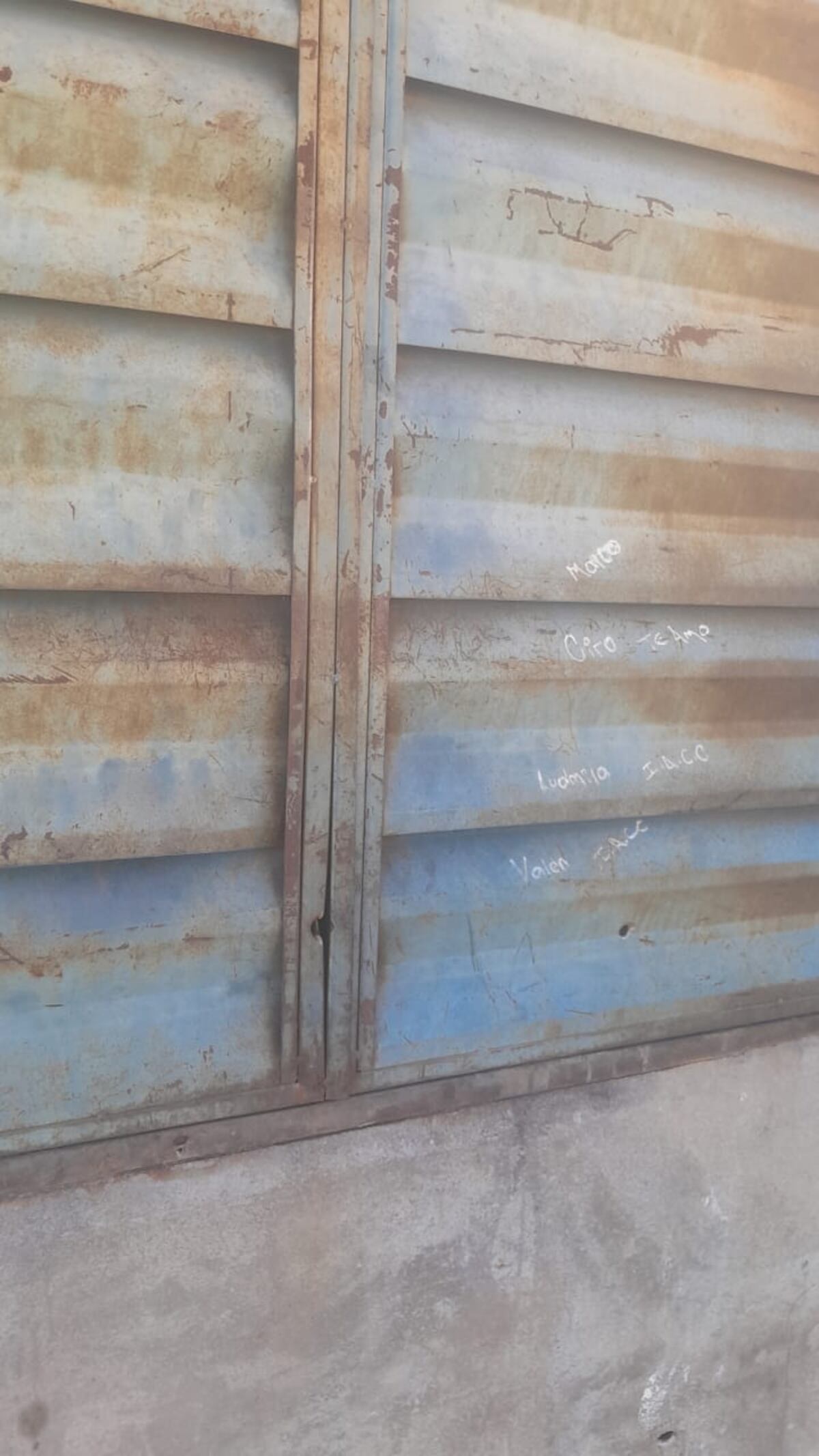 La casa atacada. (Policía)