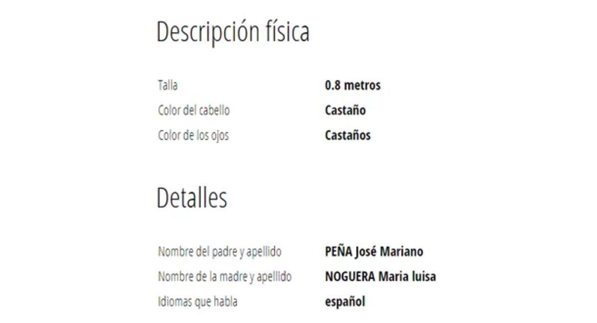 Corrientes. Interpol emitió una alerta amarilla por Loan Danilo Peña (www.interpol.int)