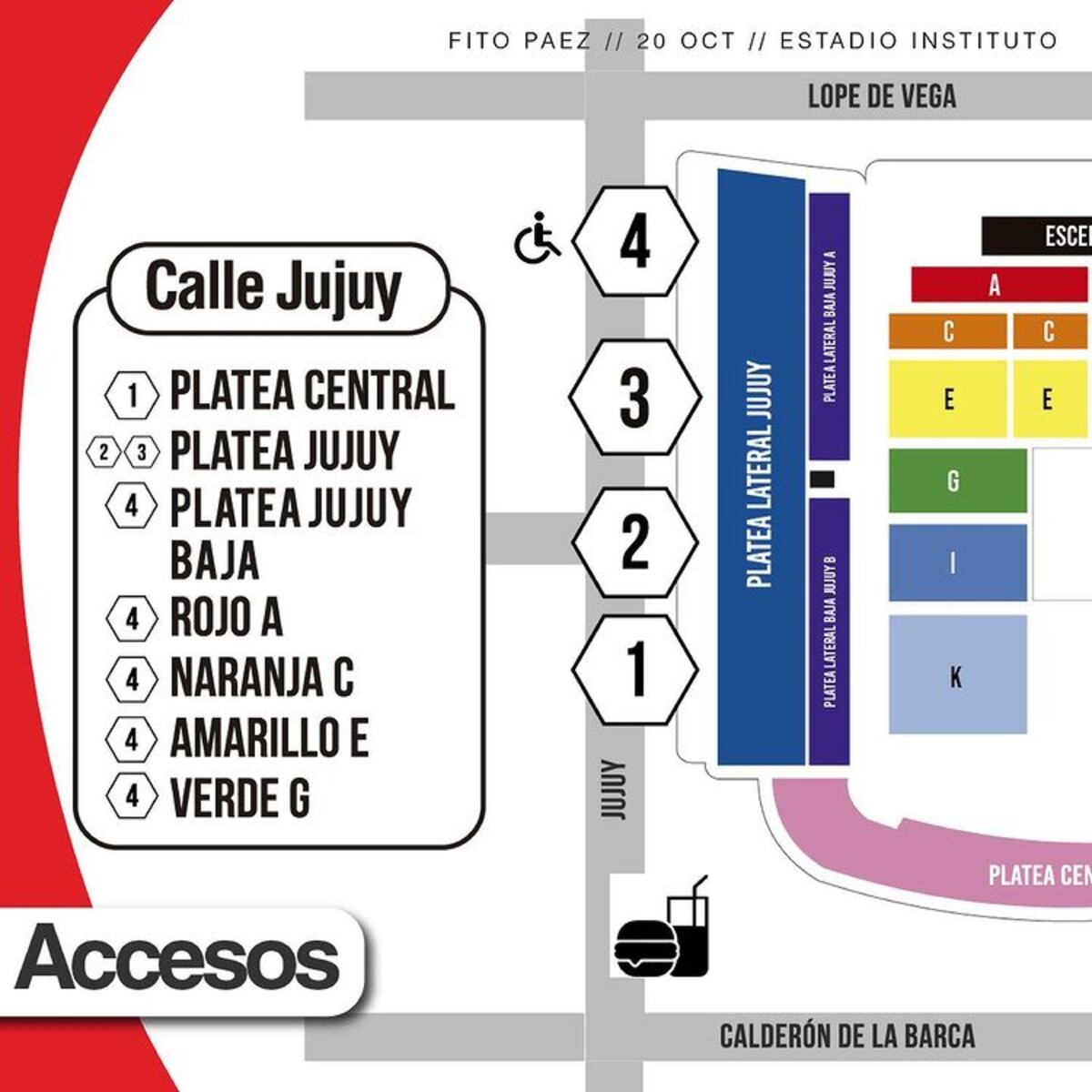 La información detallada sobre la presentación de Fito Páez en Instituto. (Prensa Quality)